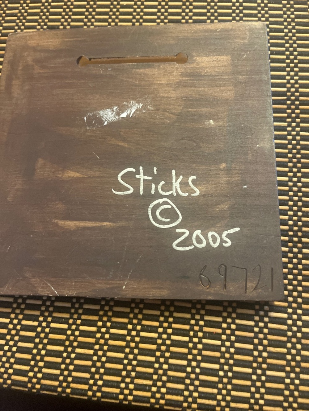Sticks Plaque Set Goals - Picture 2 of 3